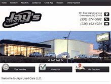 Tablet Screenshot of jaysusedcarsofgso.com